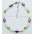 Bracelet Hematite Rainbow Drum Beads